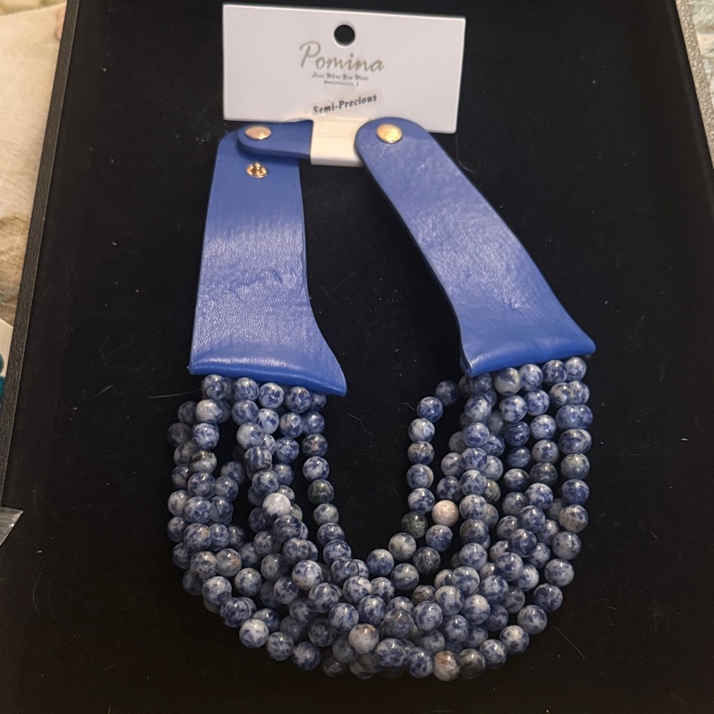 Blue Beaded Necklace